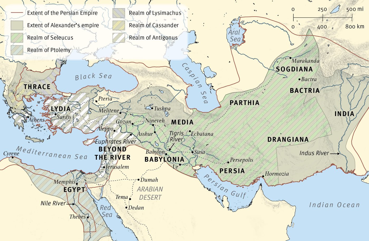 Map 8: The Persian and Greek Empires